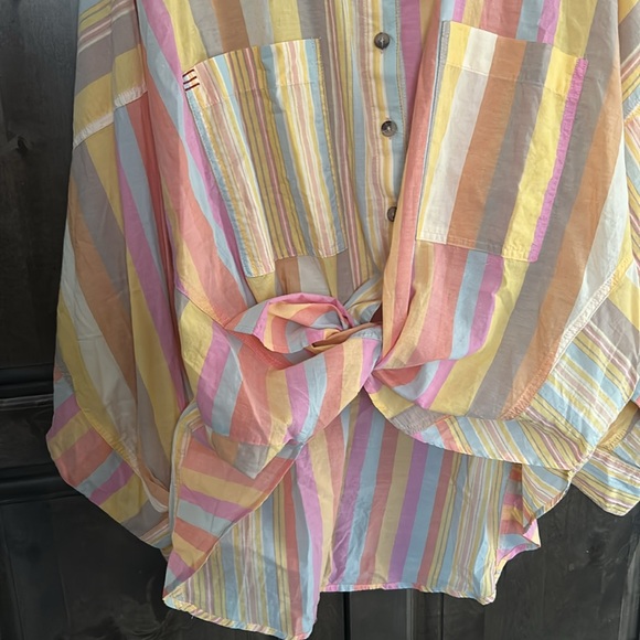 NWT Urban Outfitters BDG Oversized Striped Button Down 100% Cotton Size Small - Picture 8 of 13